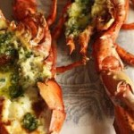 Lobster with garlic butter